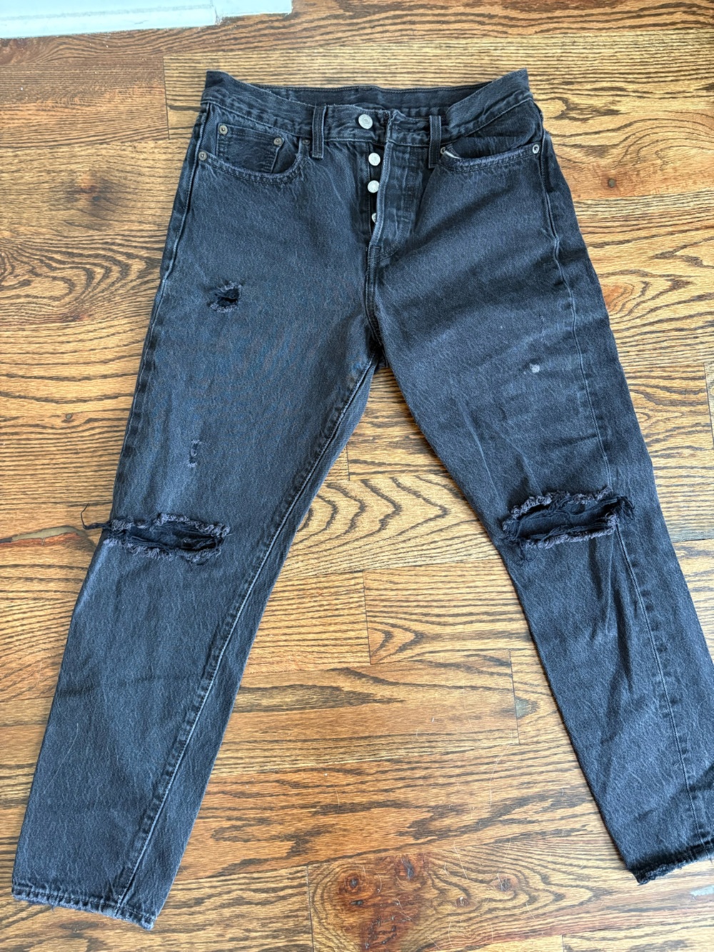Levi's Black Ripped Skinny Men’s Jeans